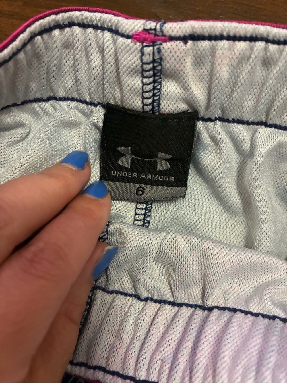 Under Armour Girls Logo Shorts Size 6 - Picture 3 of 5
